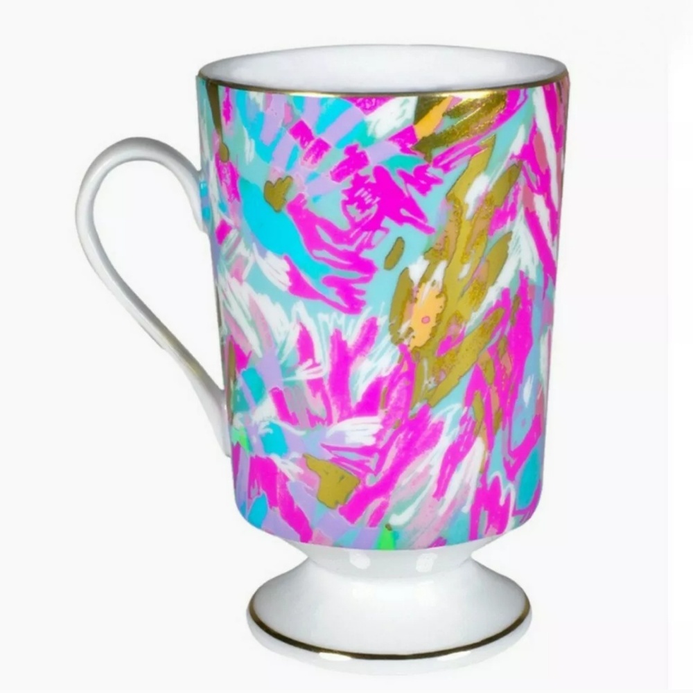 Lilly Pulitzer Sparkling Sands Floral Ceramic Mug - Picture 1 of 1